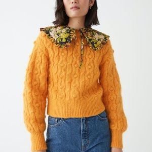 & Other Stories • Stockholm Atelier Yellow Cable Knit Sweater